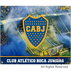 BOCA AZUL Y ORO AFICHE FELIZ CUMPLE x 1